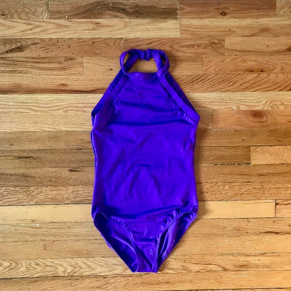 Beautiful Purple High Neck Leotard